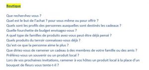 Questions à poser en boutique