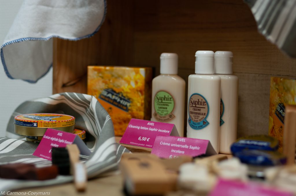 Collection de produits cosmétiques de la boutique éphémère de l'office de tourisme Sud Charente