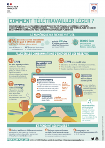 infographie ademe comment teletravaille leger