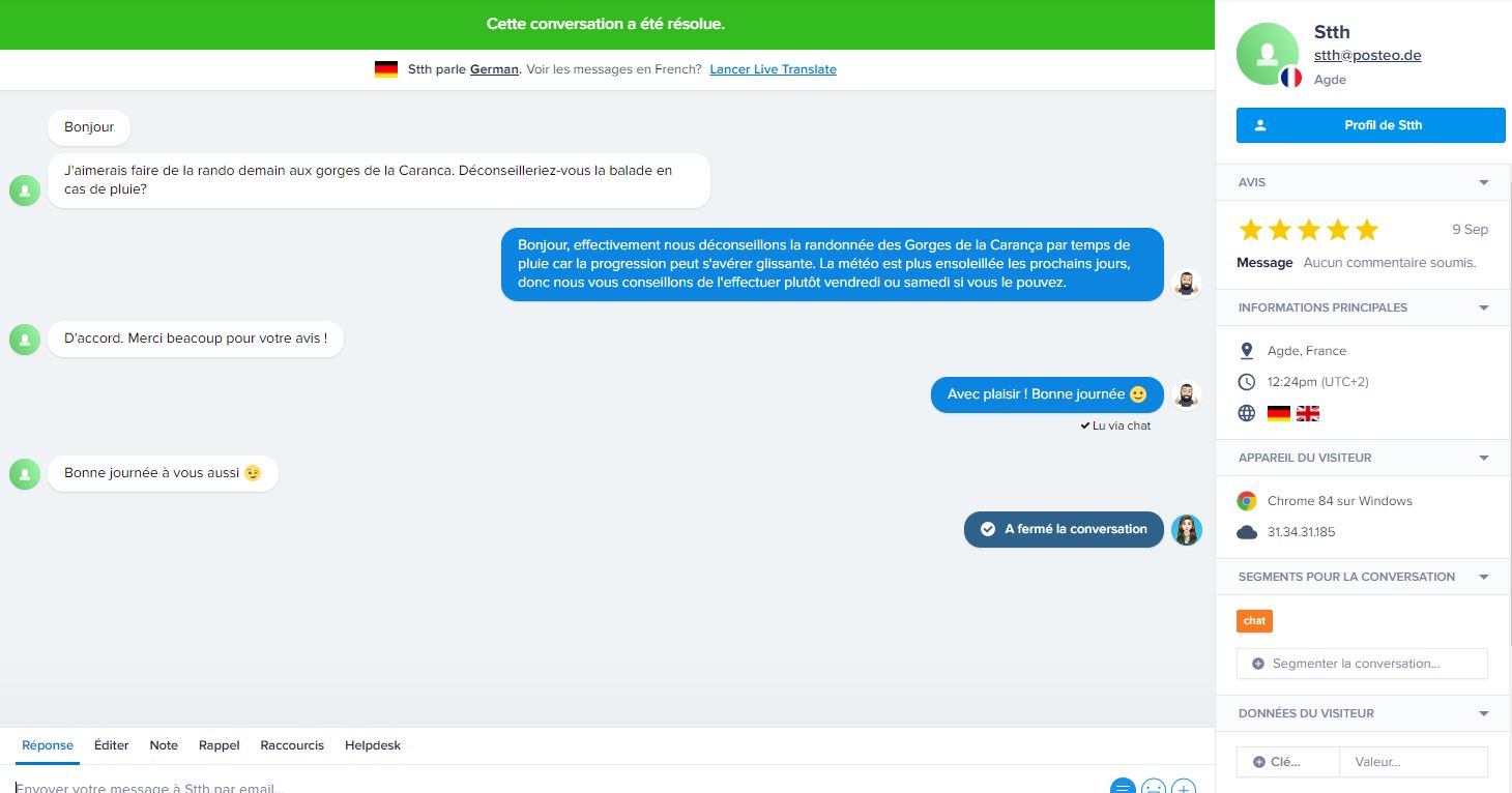 exemple de conversation Crisp 2