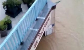 l'office de tourisme de Salies-de-Béarn inondé