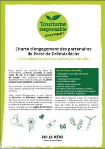 charte des partenaires de Porte DrômArdèche