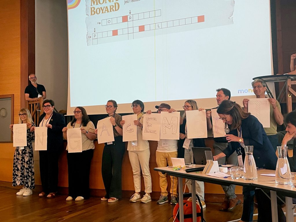 Le mot à trouver grâce aux énigmes était "engagement" !